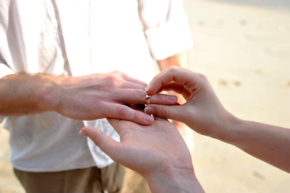 Married on a beach in thailand