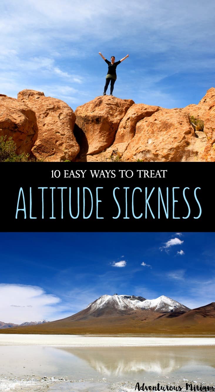 Altitude sickness is quite similar to hangovers or sea sickness: You’re nauseous, weakened, dizzy, your head aches and it can feel difficult to breathe. Every time you breathe in La Paz, you take only half as much air (and thus oxygen) as you would if you took the same breath in New York or Berlin. Here are my tried and proved tips on how to treat AMS (Acute Mountain Sickness).