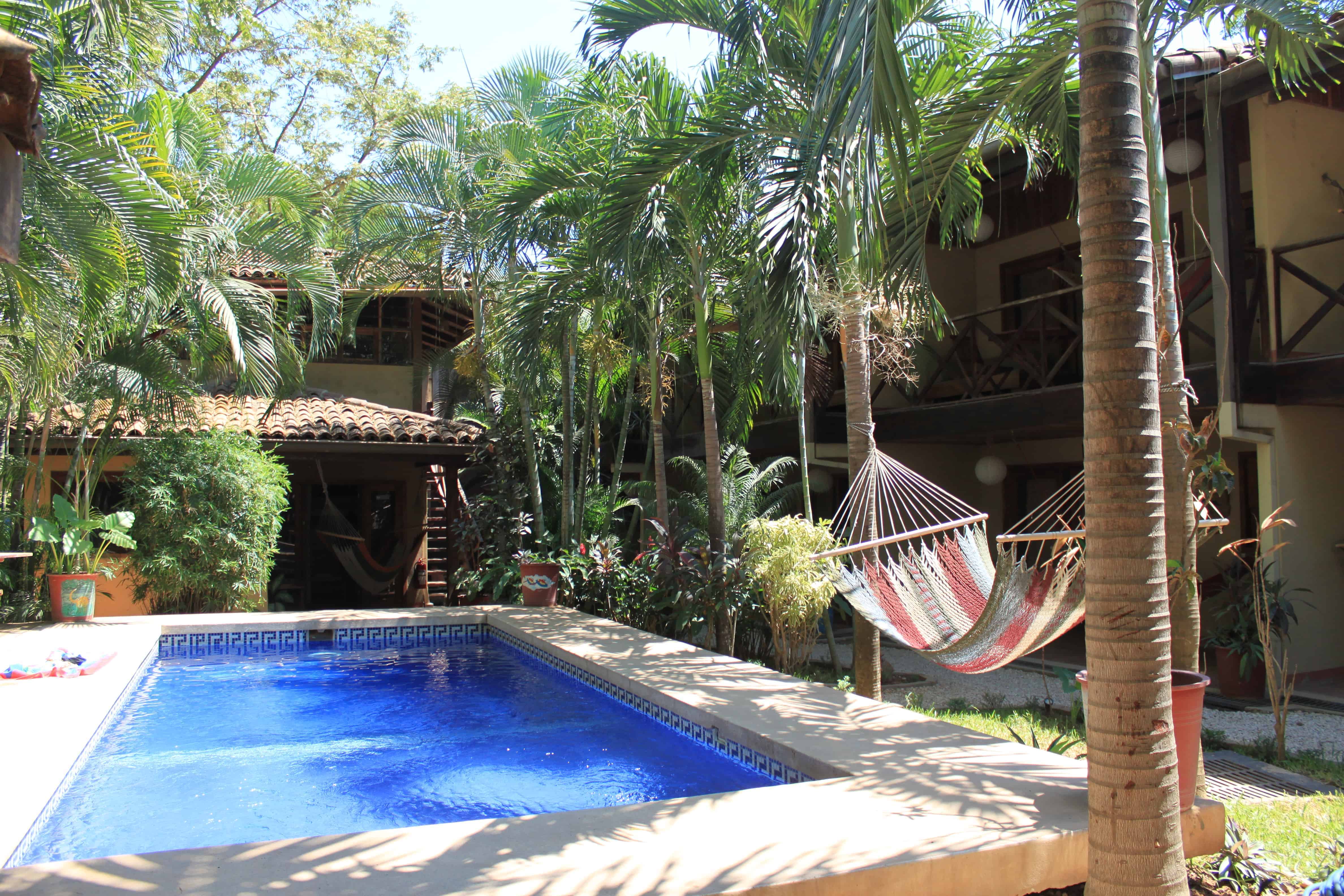Our hostel in Tamarindo, Costa Rica