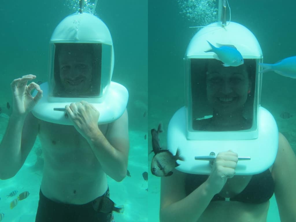 Helmet diving Boracay