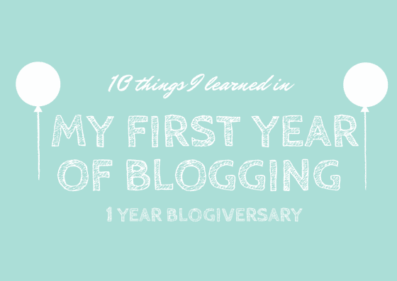 10 lessons I've learned from 1 year of blogging