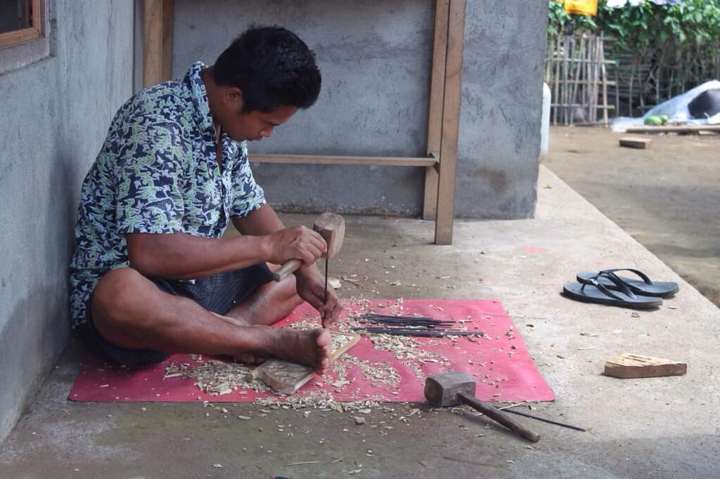 A woodcarver