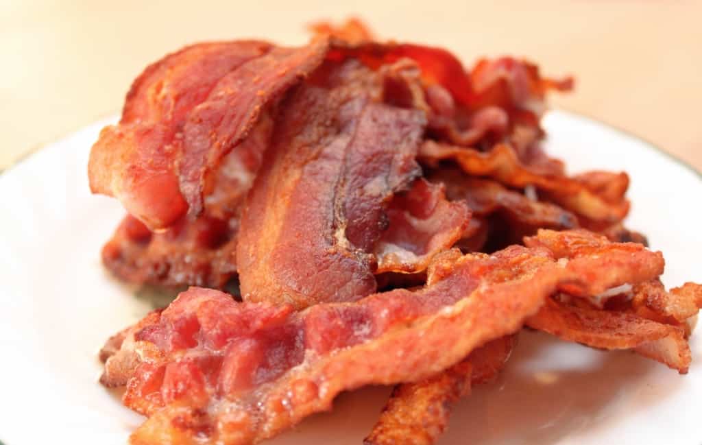 Fried Danish bacon