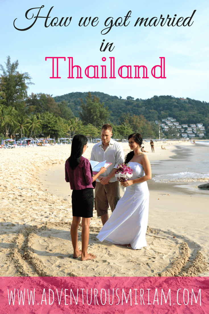 Getting married in Thailand