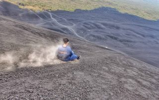 Volcano boarding - Adventurous Miriam