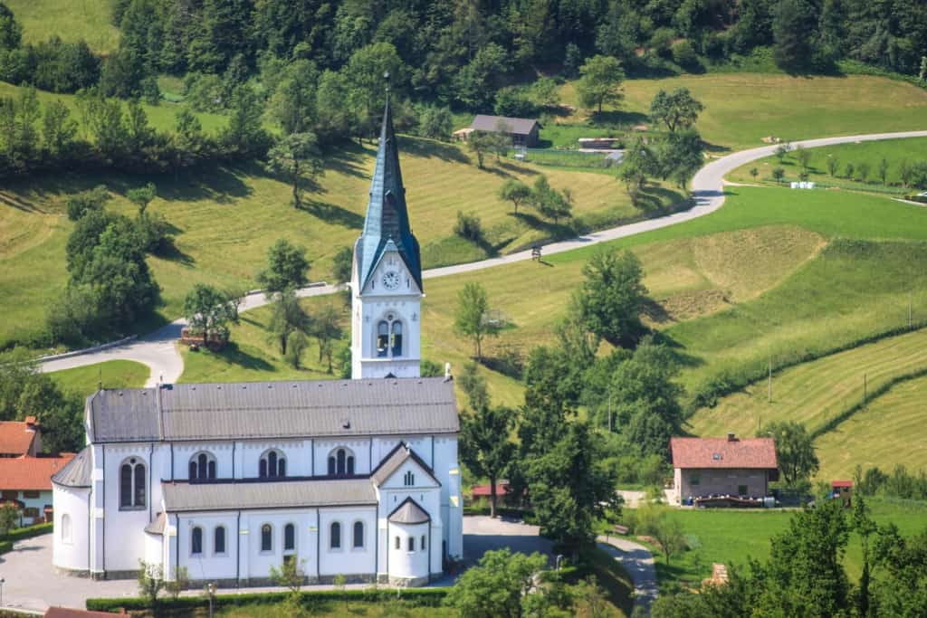 Meadows in Soca valley, Slovenia