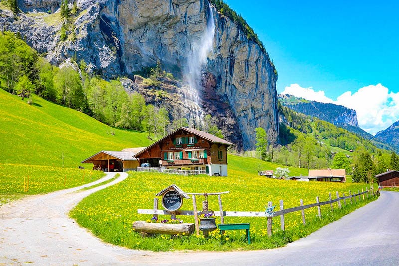 Lauterbrunnen waterfalls - the most magical place in Switzerland