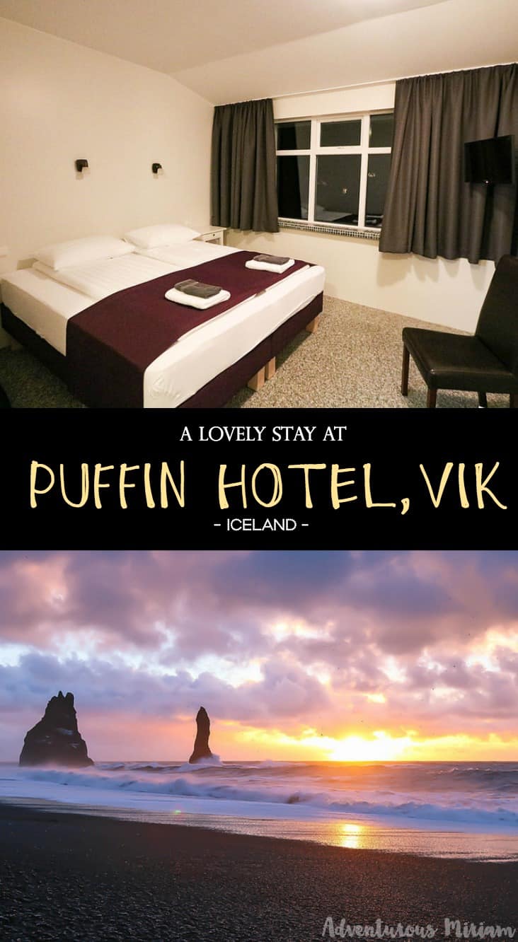 The family owned Puffin Hotel Vik is located only 10 minutes walk from the iconic black sand beach, Reynisdrangar. We based ourselves in Vik and did day trips along South Iceland from there. Here's why it's a great location.