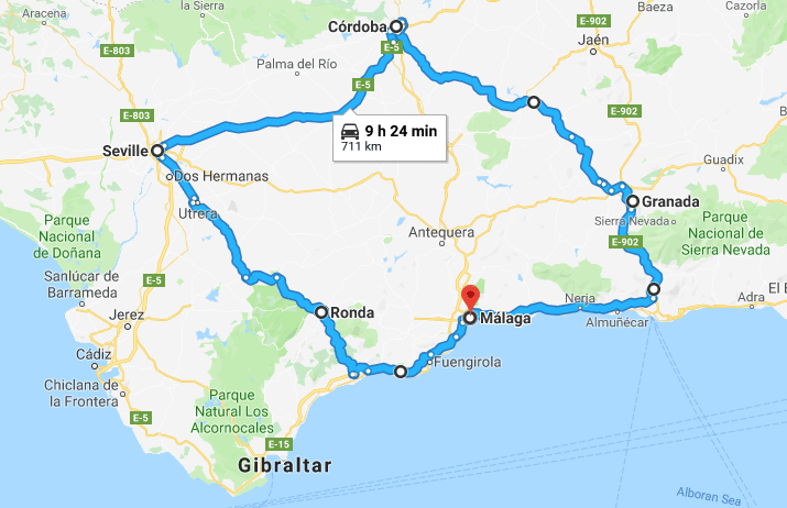 Road trip in Andalusia