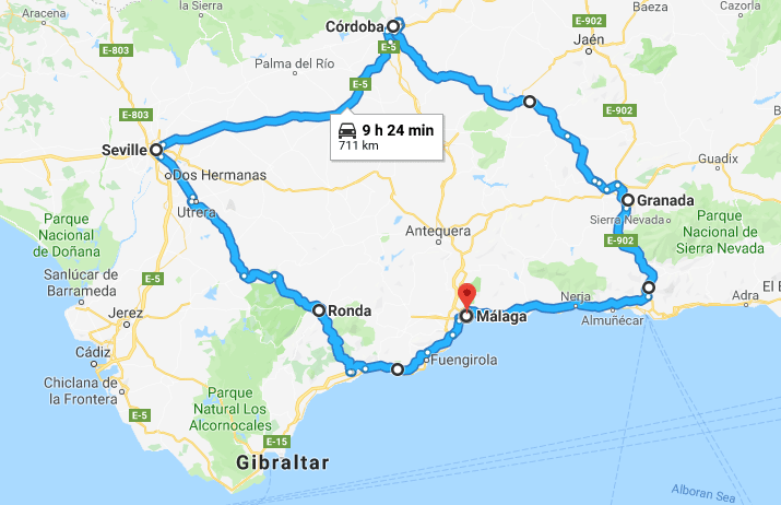 car tour spain