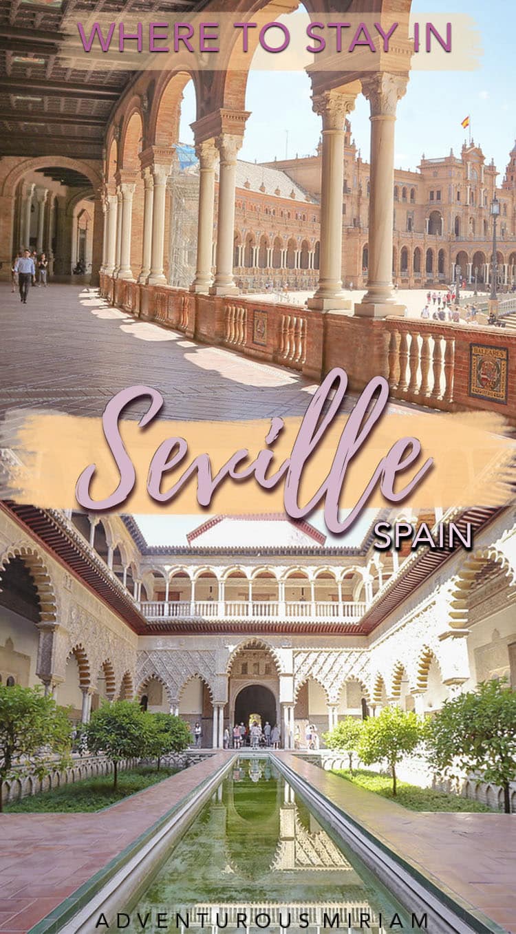 Wondering where to stay in Seville, Spain? Read my handpicked selection of the best hotels in Seville (Sevilla), including which areas are the best for your needs. This guide is perfect for solo travelers, families and couples alike, and it includes hotels for any budget #seville #spain
