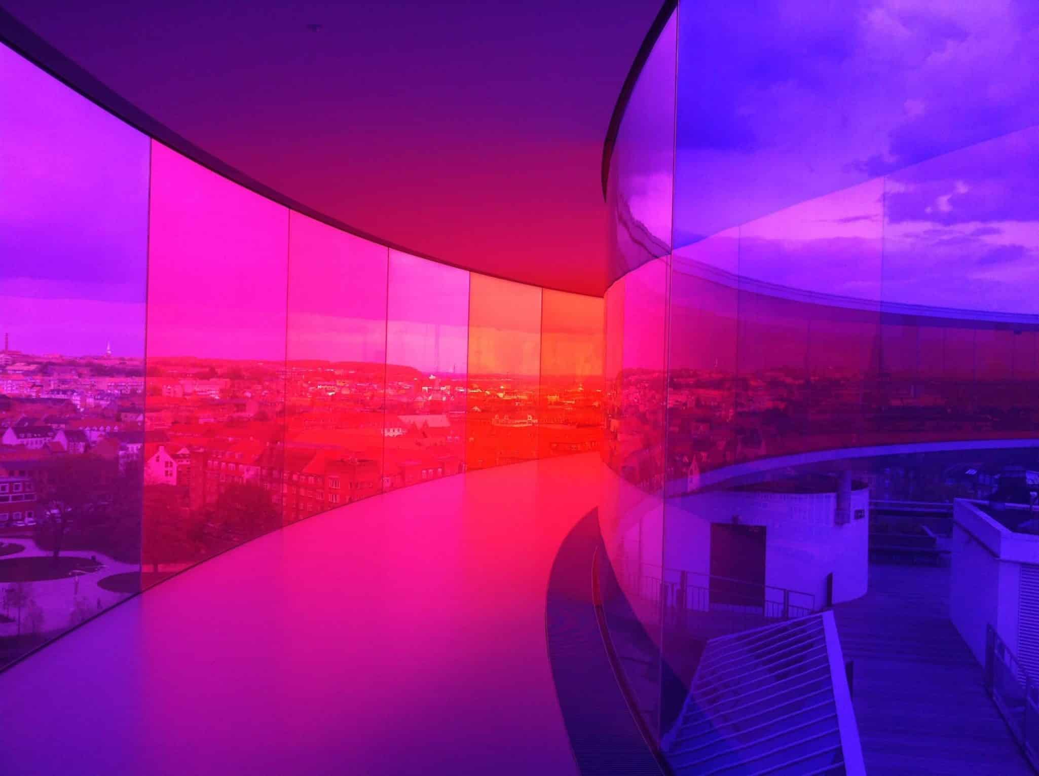 "Your Rainbow Panorama" at the top of ARoS