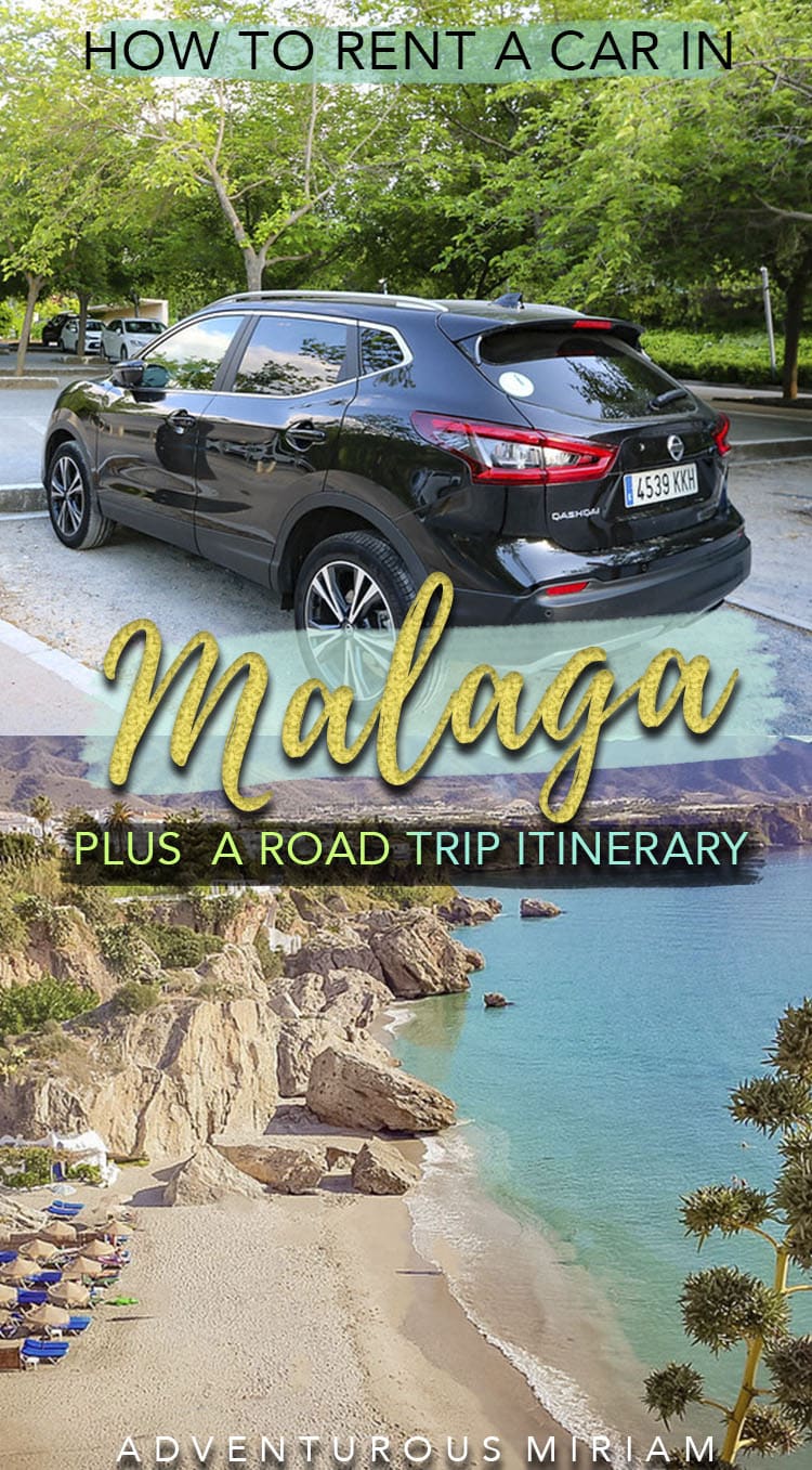 Car rental Malaga tips: These are my best tips for renting a car in Malaga, including tips on where to find the best car rental deals in Andalusia, prices and more. You'll also get a Southern Spain 7-day road trip itinerary with lots of great tips on what to see and where to stay. #malaga #spain #andalusia #roadtrip #travel
