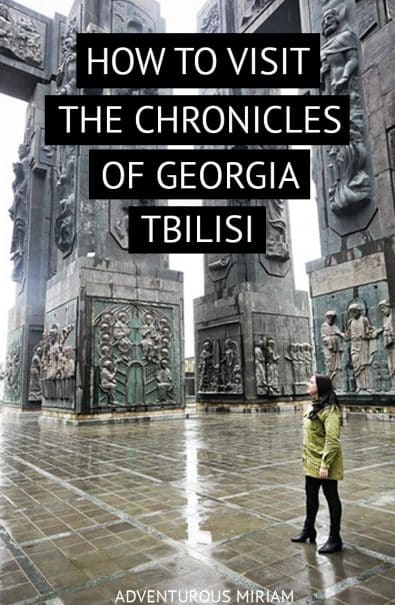 The Chronicles of Georgia is one of the highlights in Tbilisi. Find out what it is and how to visit Georgia’s Stonehenge by public transport, taxi or an organised tour. #georgia #tbilisi #caucasus