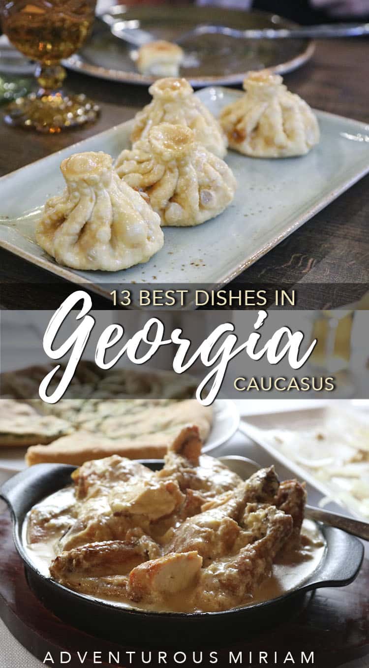 What to eat in Georgia (Caucasus): Traditional Georgian food you absolutely need to try. Don't miss these 13 typical Georgian dishes. #caucasus #georgia #food
