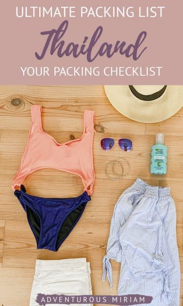 Wondering what to wear in Thailand? This Thailand packing list includes everything you need to bring, no matter what time of year you visit Thailand. #thailand #packinglist #asia