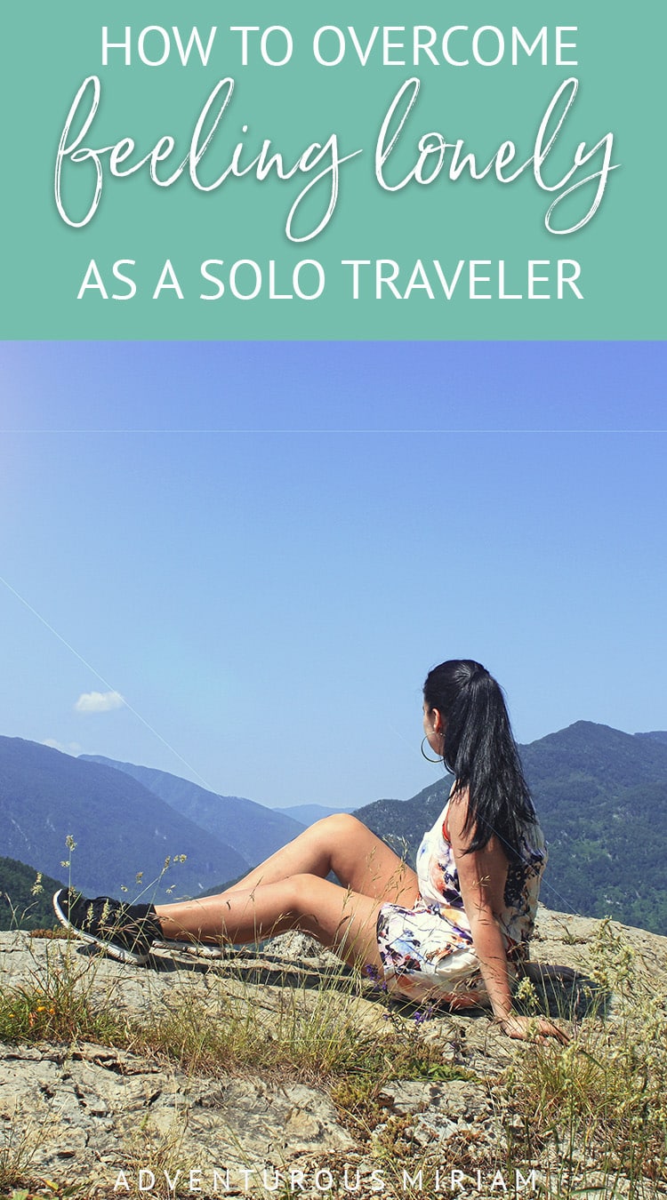 Worried that you'll feel lonely travelling solo? We all know the feeling. In this solo travel guide, you'll get lots of tips on how to overcome travel loneliness. #solotravel