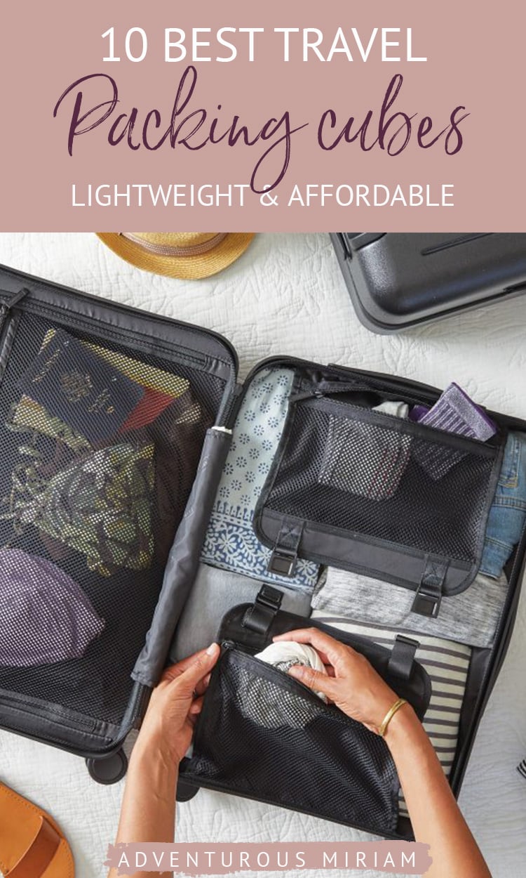 The best packing cubes for backpacking are durable, functional and come in several sizes. Find the 10 best travel packing cubes here in my handpicked selection. #packingcubes