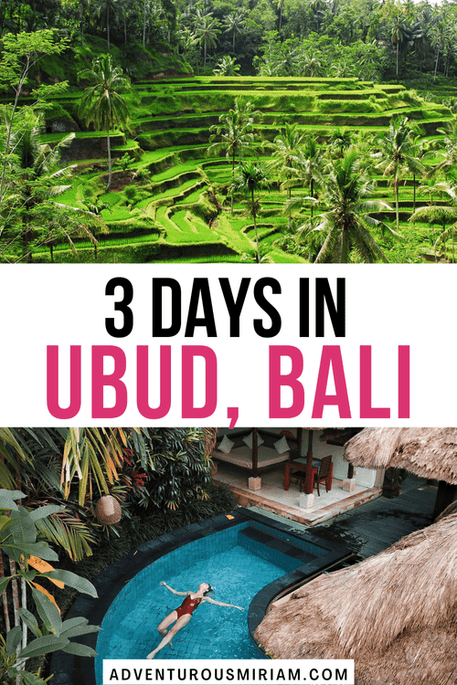 Ubud itinerary