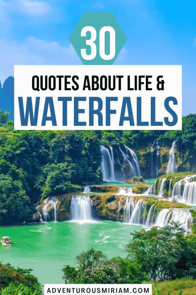 life and waterfall quotes